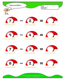 Çıkarma İşlemi Çalışma Sayfaları